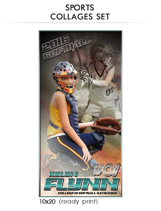 Flynn Sports Collage Photoshop Template