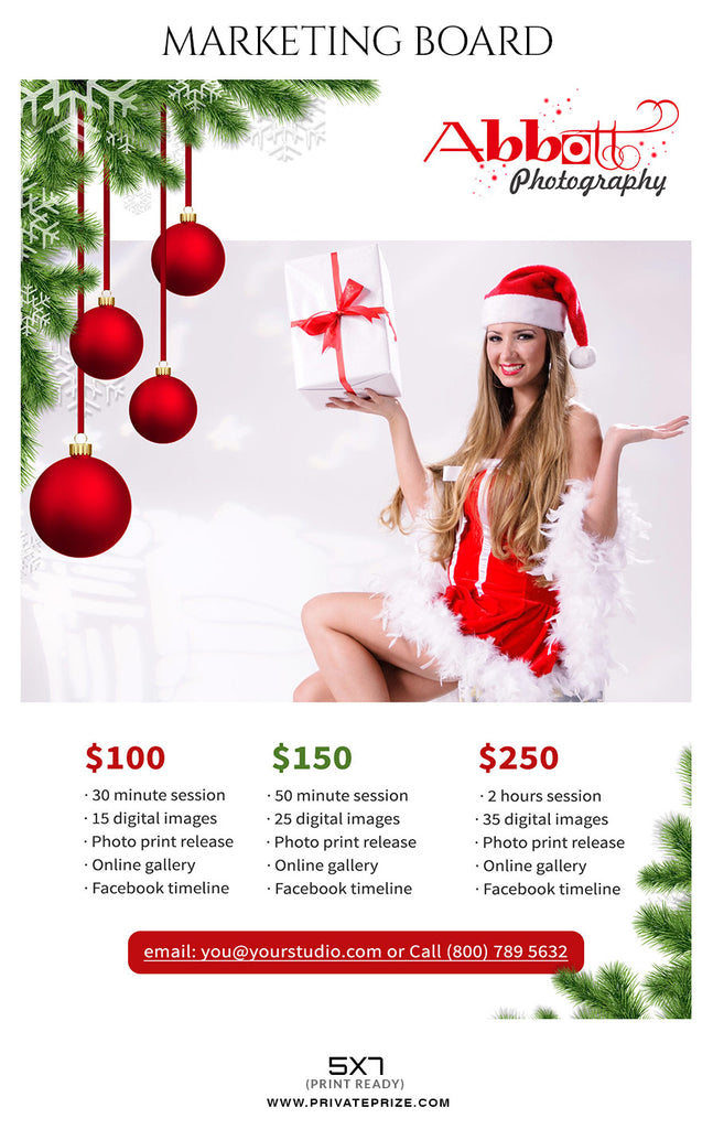 free christmas mini session templates for photoshop