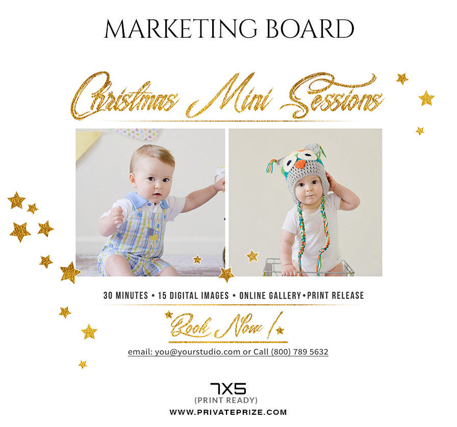 free christmas mini session templates for photoshop