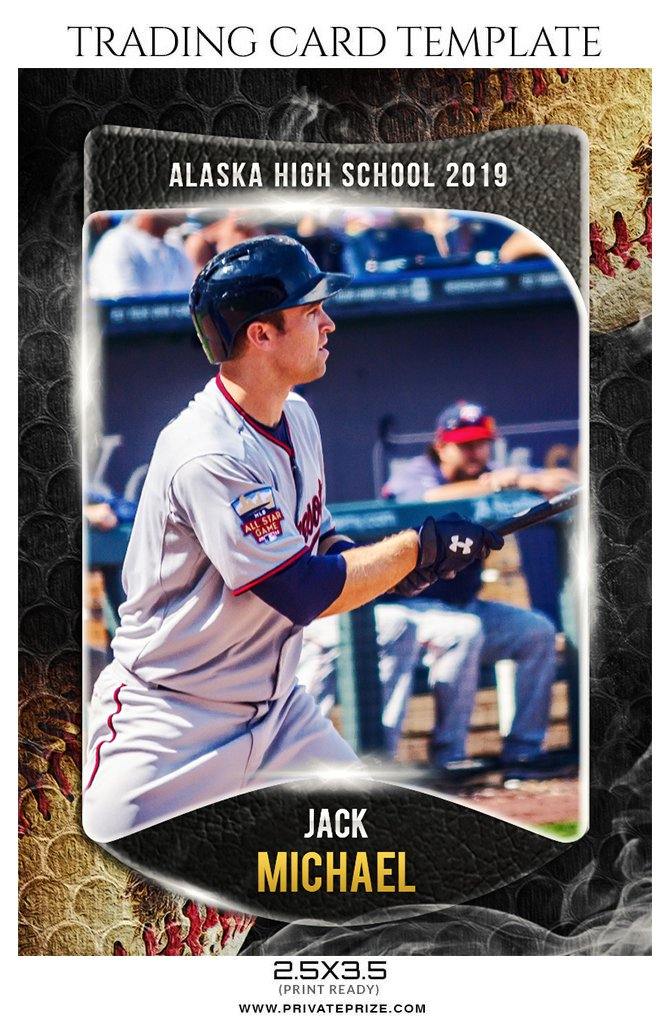 baseball card photoshop template free download