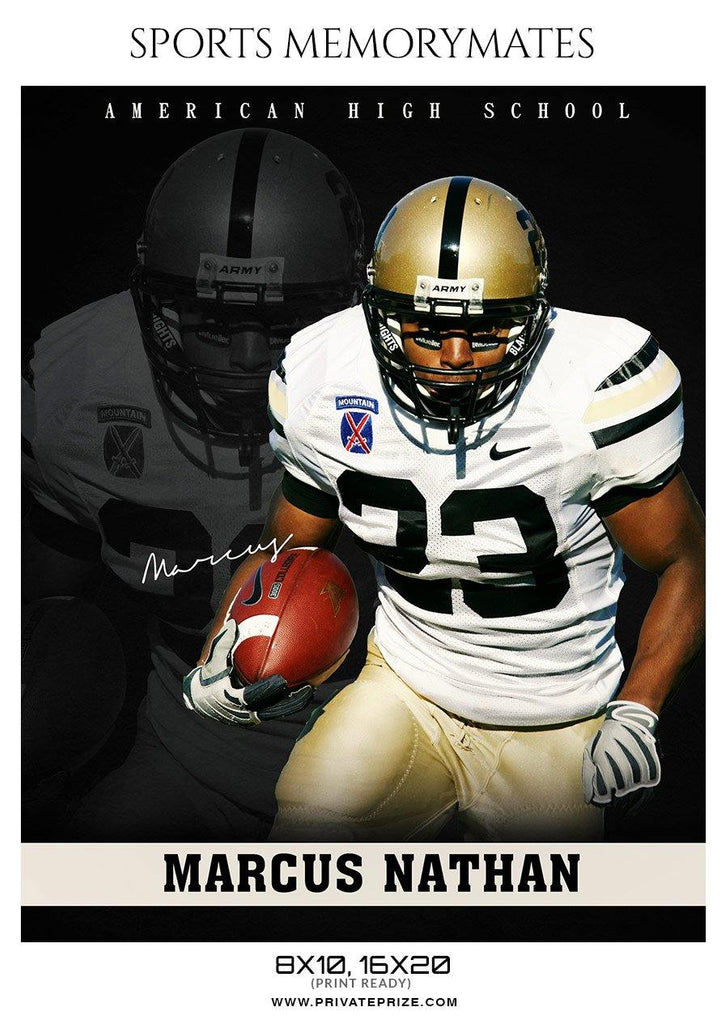 Marcus Nathan Football Memory Mate Template PrivatePrize