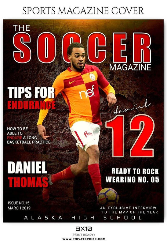 Soccer - Sports Photography Magazine Cover templates