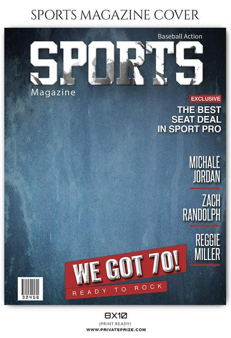 Sports Magazine Cover Photoshop Template Privateprize Photography