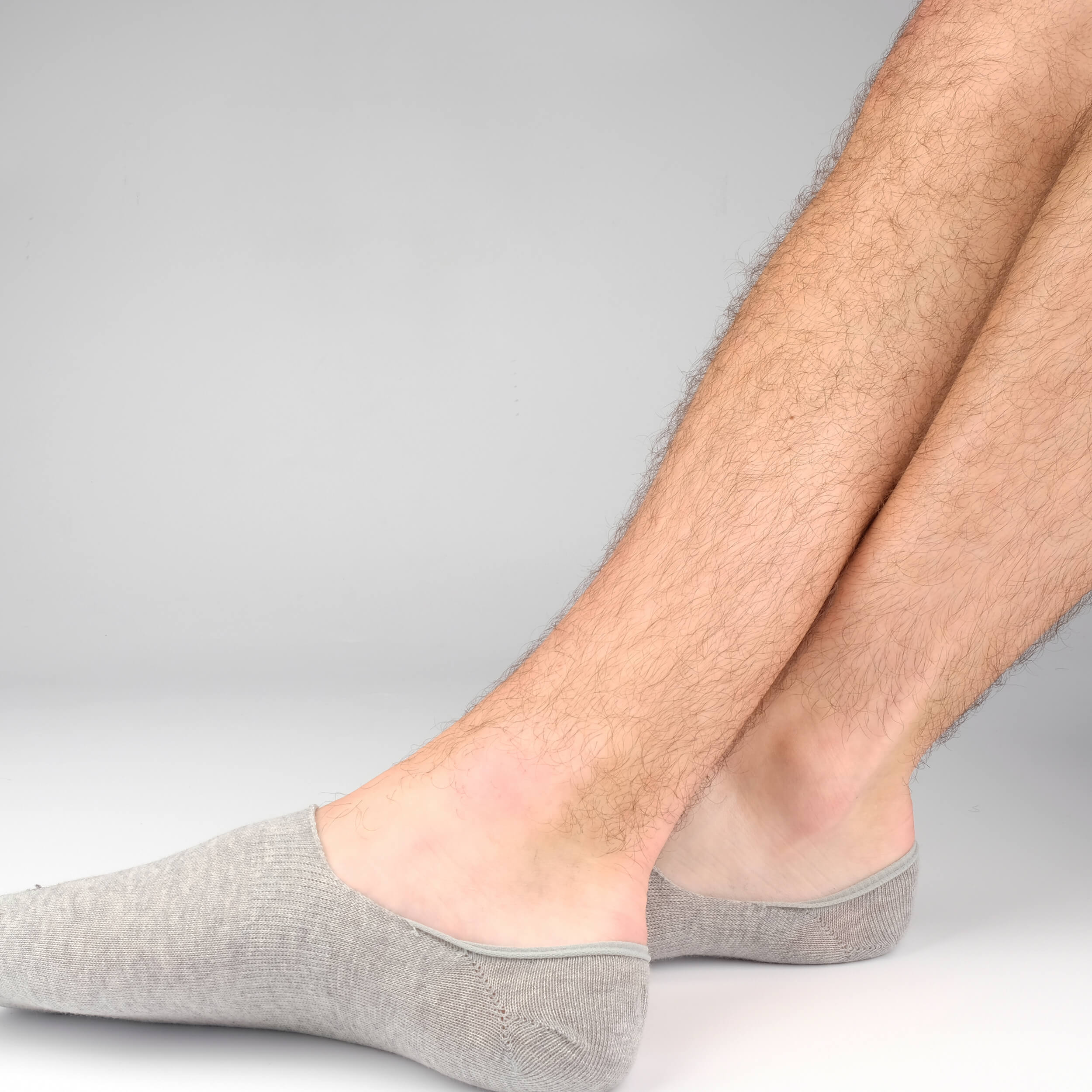 mens grey no show socks