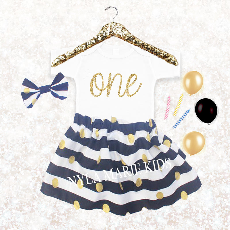 gold baby outfit