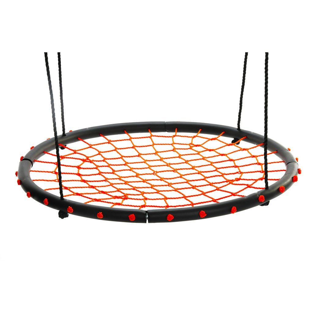 Giant 40 Spider Web Tree Swing Orange By Swinging Monkey