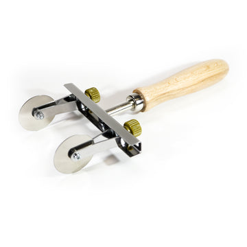 Adjustable Pasta Cutter with Brass Wheels