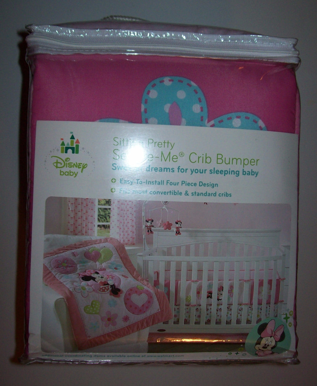 crib bumper minnie mouse