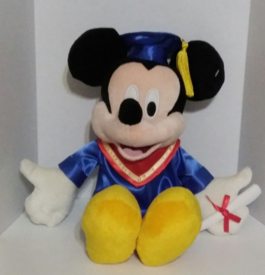 mickey mouse graduation plush