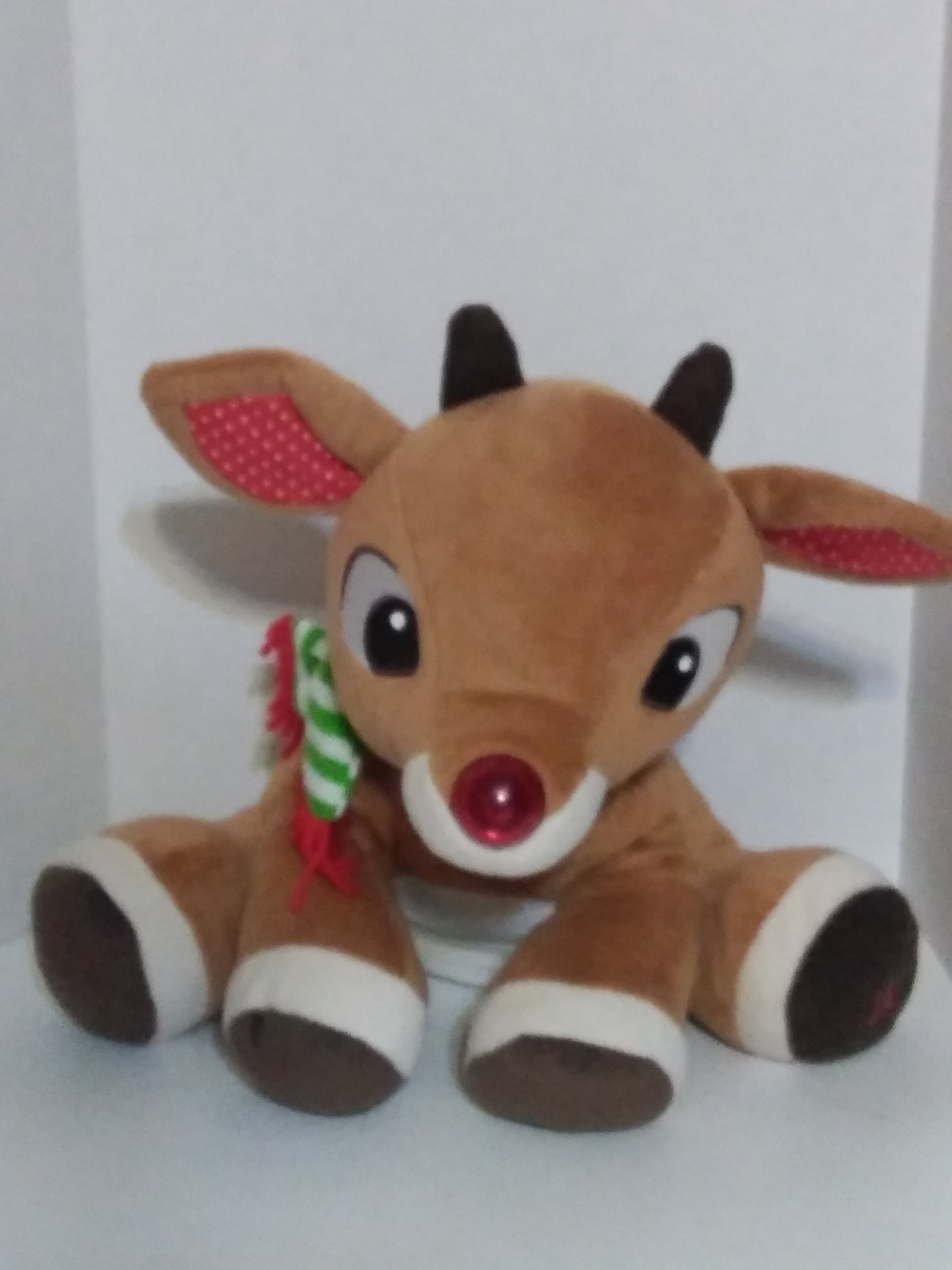 rudolph singing plush