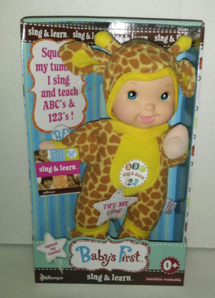 baby's first sing and learn doll