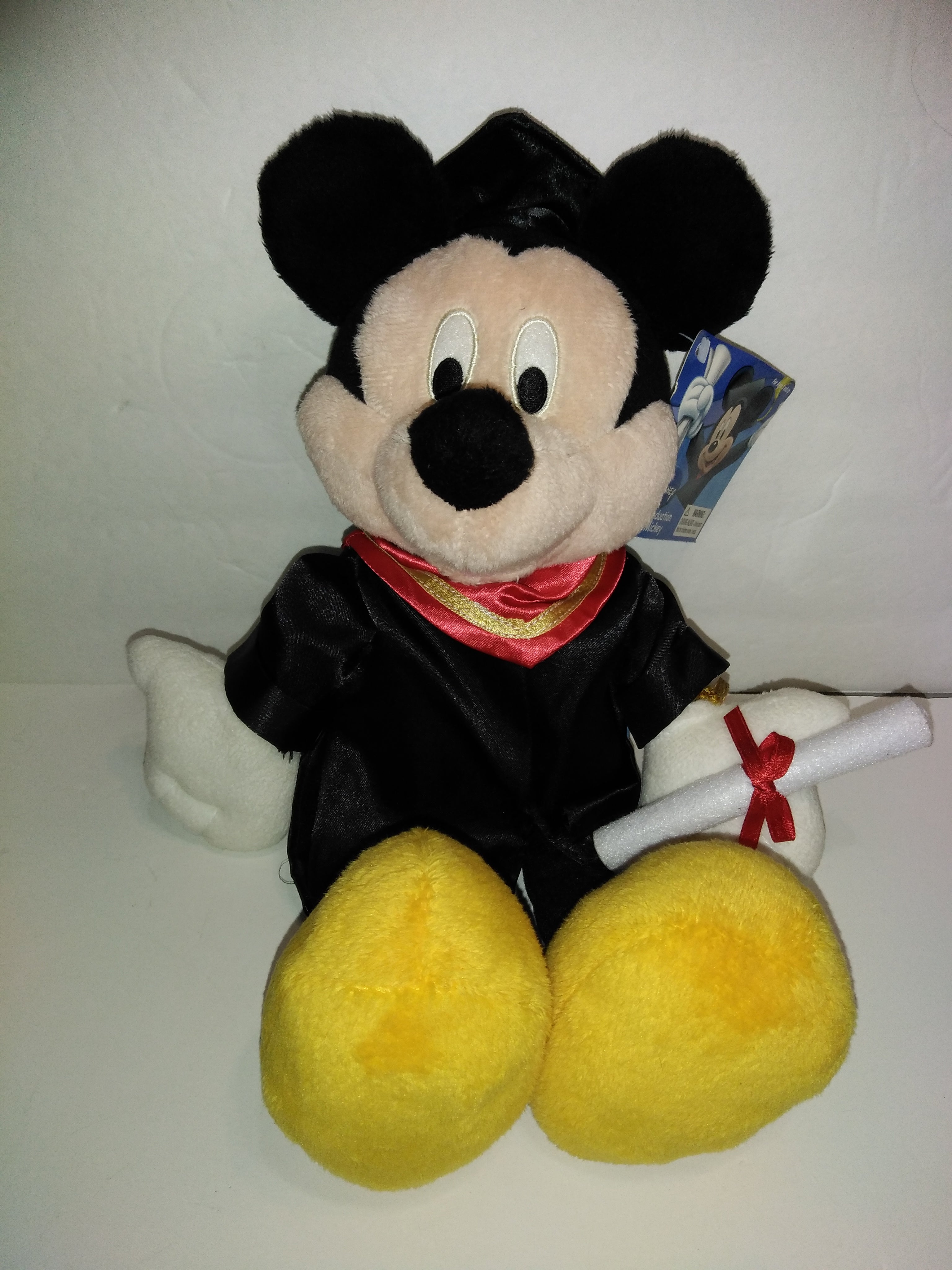 mickey mouse graduation plush