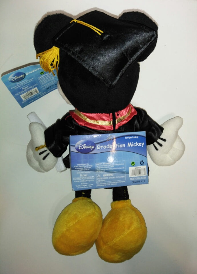 mickey mouse graduation plush