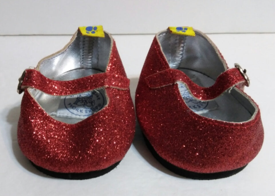 Build A Bear Red Sparkle Shoes| We Got Character