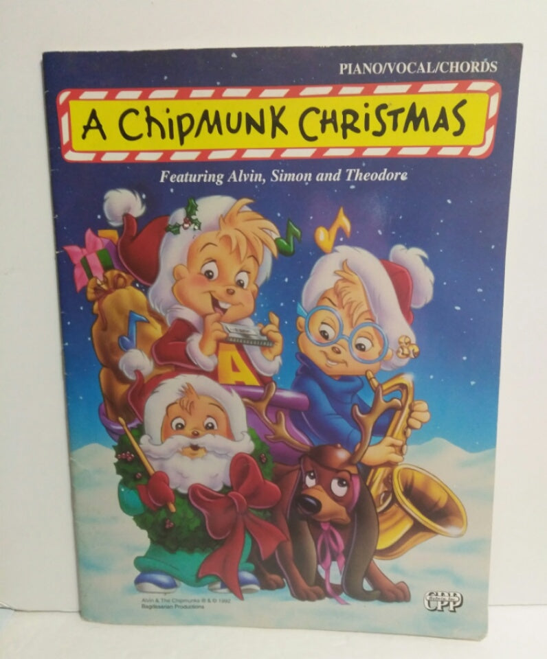 A Chipmunk Christmas Piano Vocal Chords Book | We Got ...