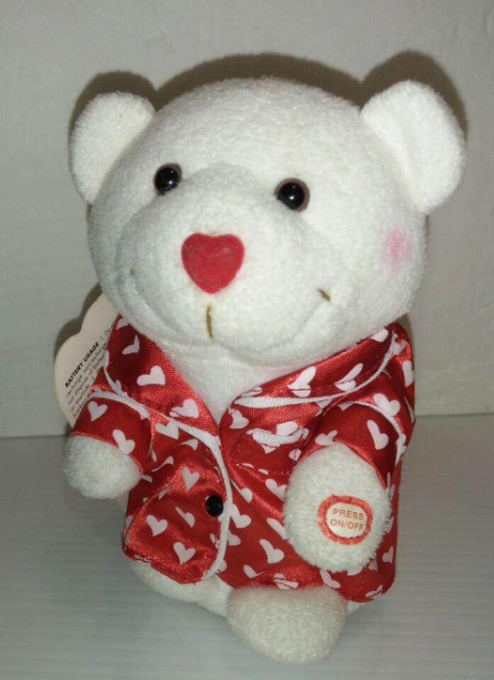 valentine singing stuffed animals