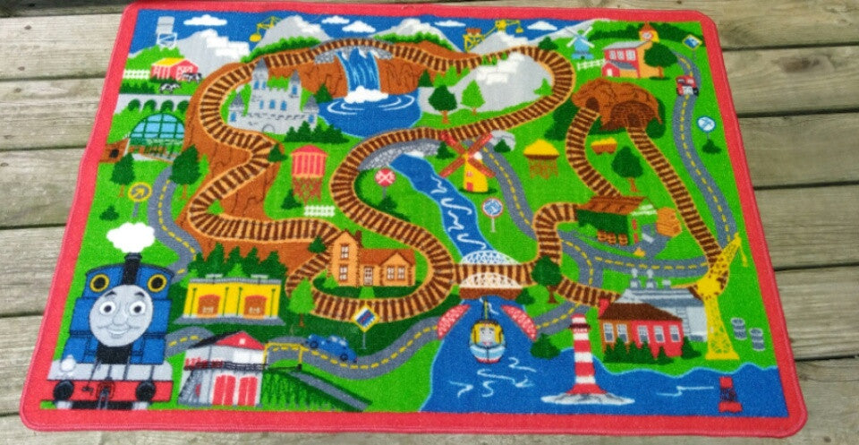 Thomas The Tank Engine Blue Mountain Rug