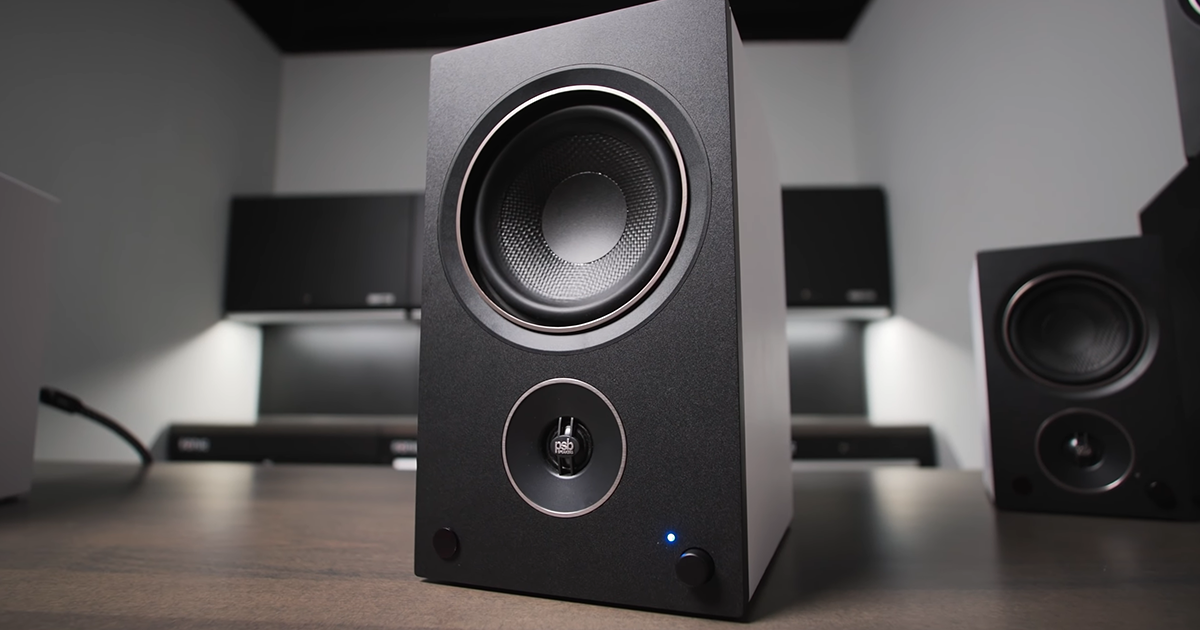 PSB AM5 Powered Speakers for Computer Setup