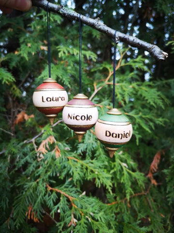 Eco-friendly christmas tree ornaments Made in Canada