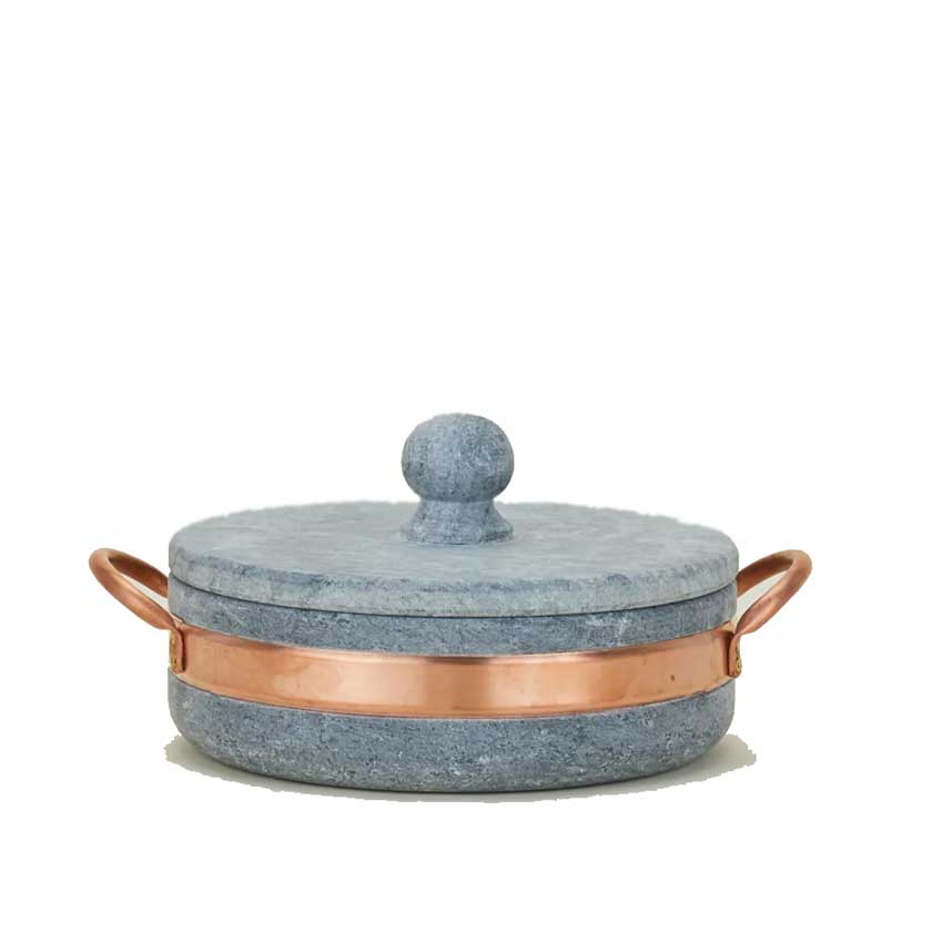 Cookstone 2.4 quarts saute pan and braiser | Handcrafted from a block of  pure soapstone | Unique, durable and eco-friendly | Non-toxic and Non-stick  