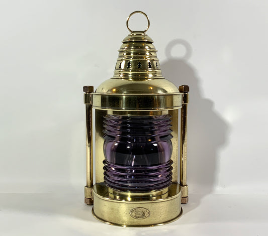 Antique Brass Nautical Ship Lantern Marine Glass Globe / Onion Oil Lamp —  Antiques Arena