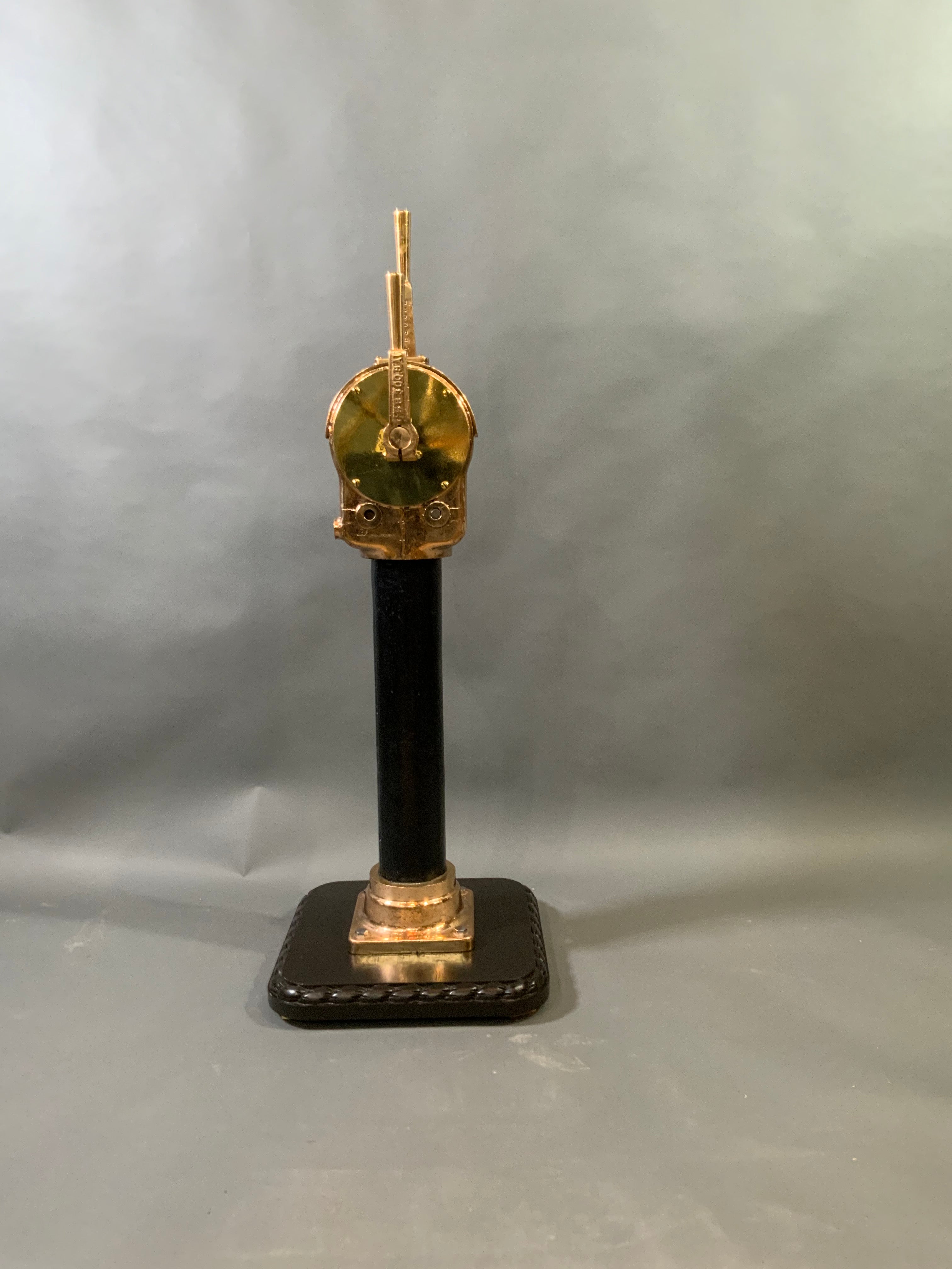 Solid Brass Ships Throttle On Stand