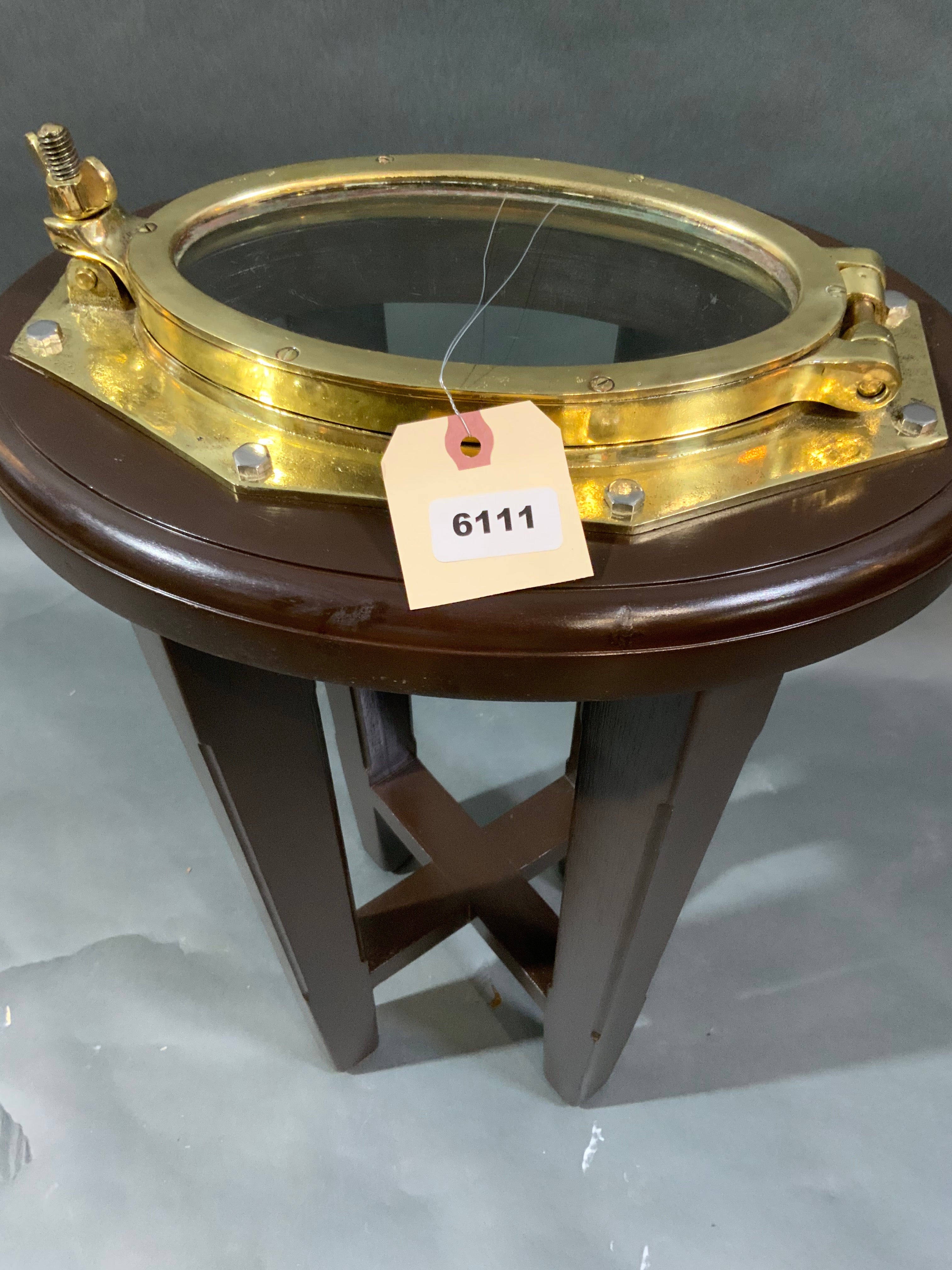 Authentic Solid Brass Boat Porthole Table