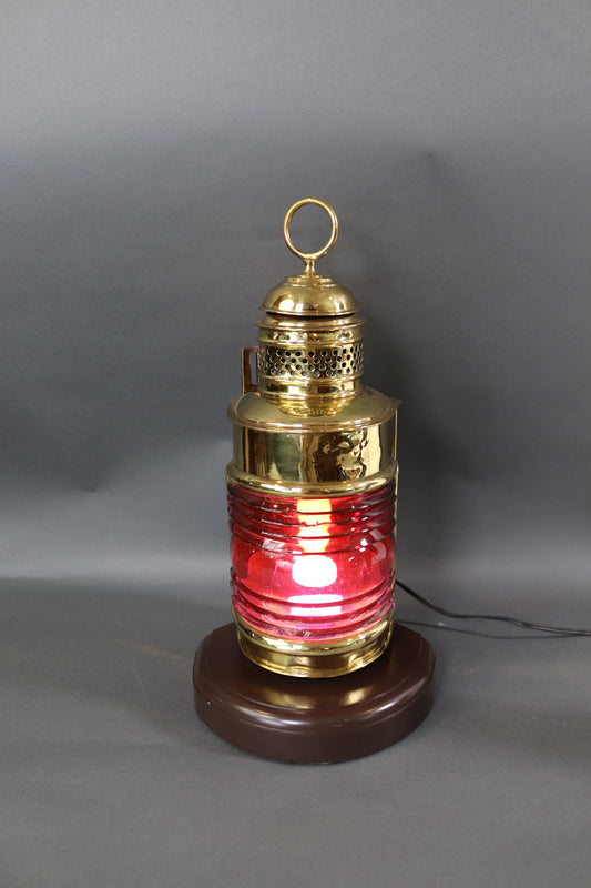Solid Brass Ships Anchor Lantern – Lannan Gallery