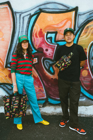 Clare Vivier and Bobby Hundreds