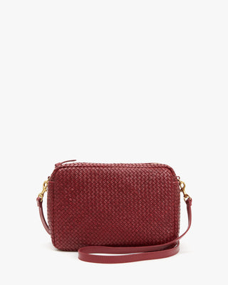 Clare V. Le Slim Box Tote Oxblood