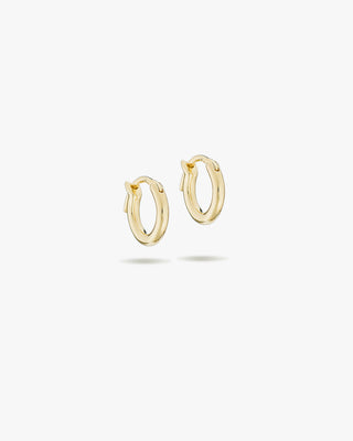 Extra Small Bold Hoop Earrings 14K Gold - Kinn