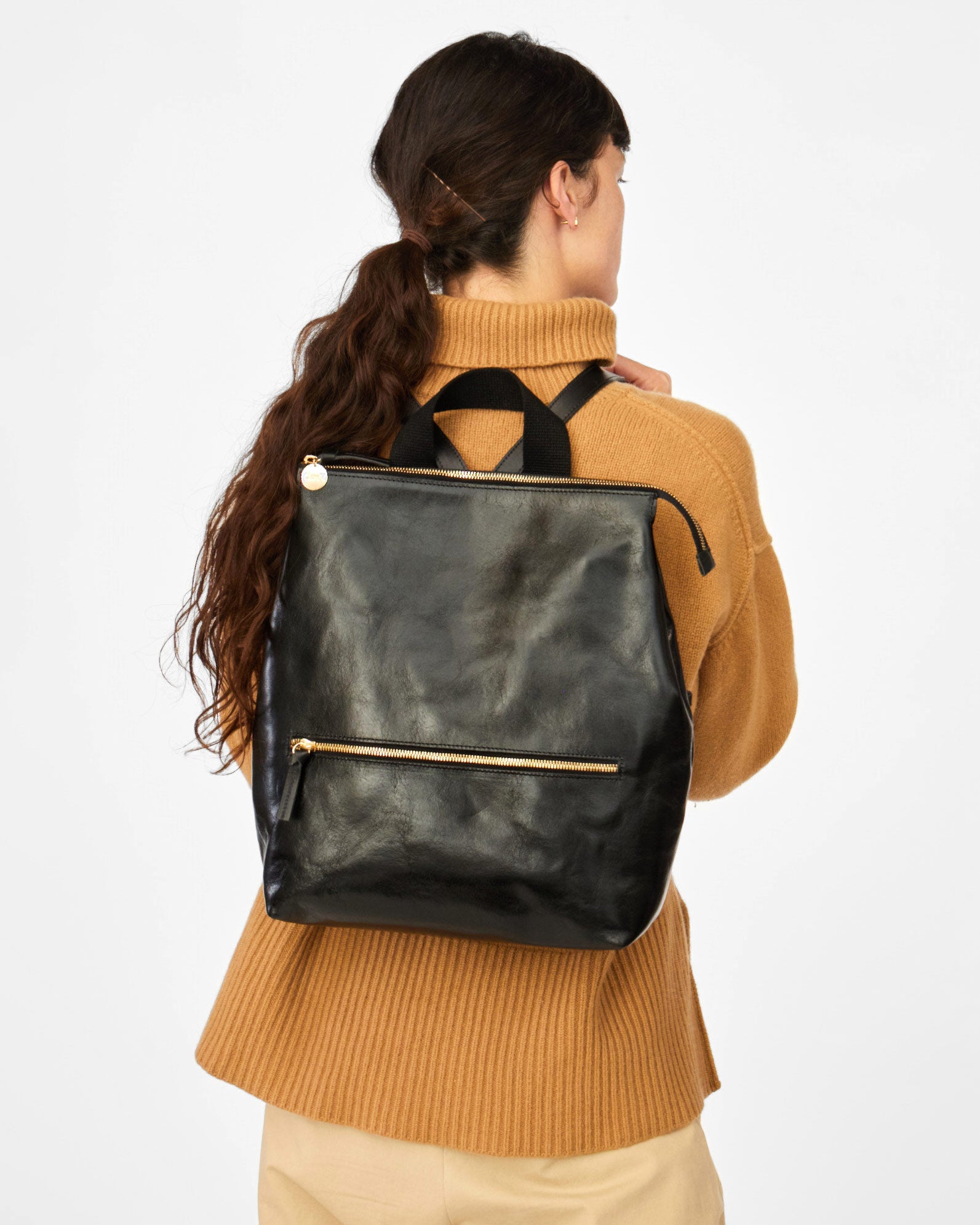 Clare V. Marcelle Backpack - Dark Grey Suede