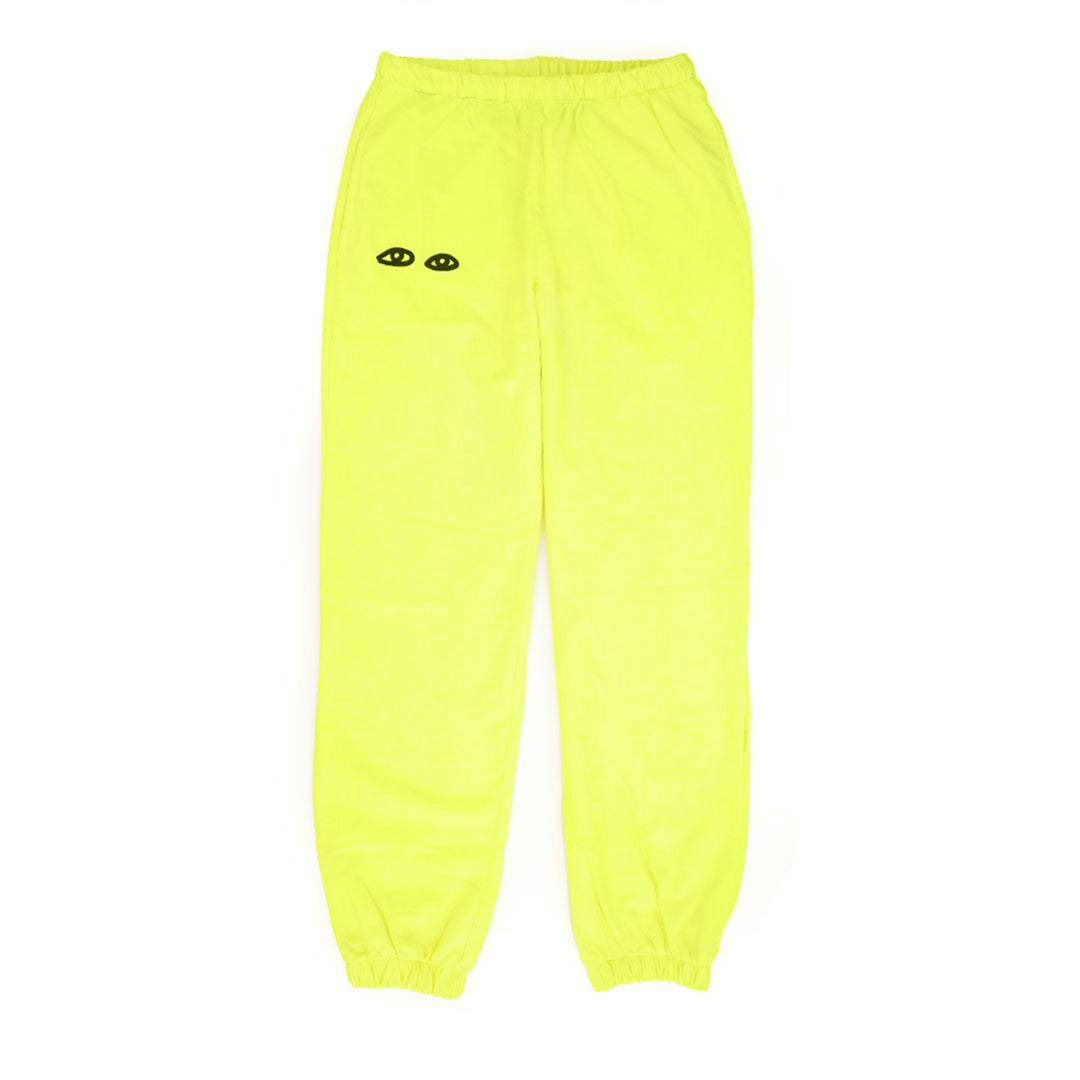 yellow and black sweatpants