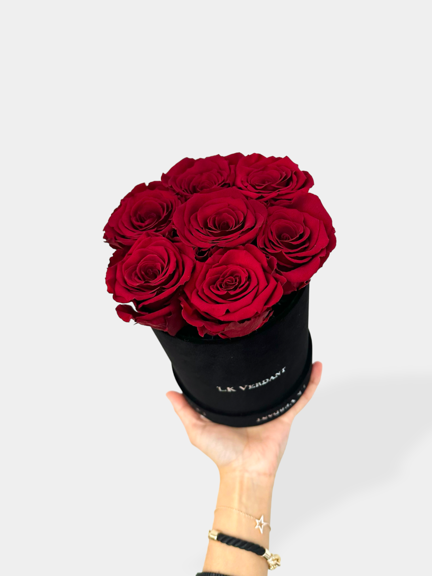 Large Forever Roses Hatbox | LK VERDANT