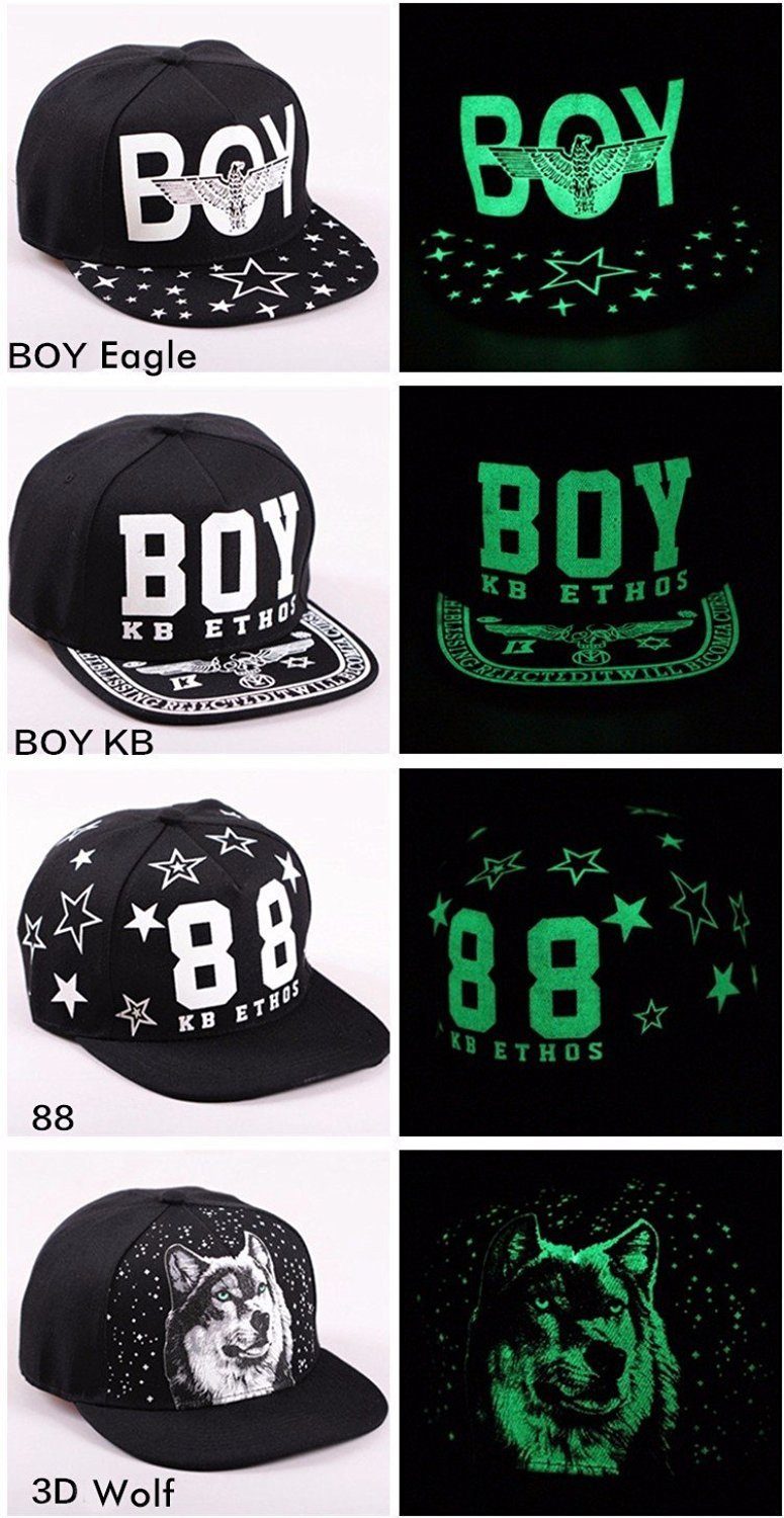 glow in the dark baseball cap