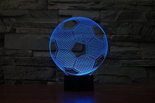 Soccer Ball Hologram LED Night Light Lamp - Color Changing – LightningStore