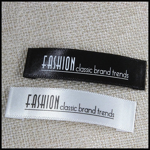 10000 Pcs Custom Satin Clothing Labels - Personalized Tags - Engraving ...
