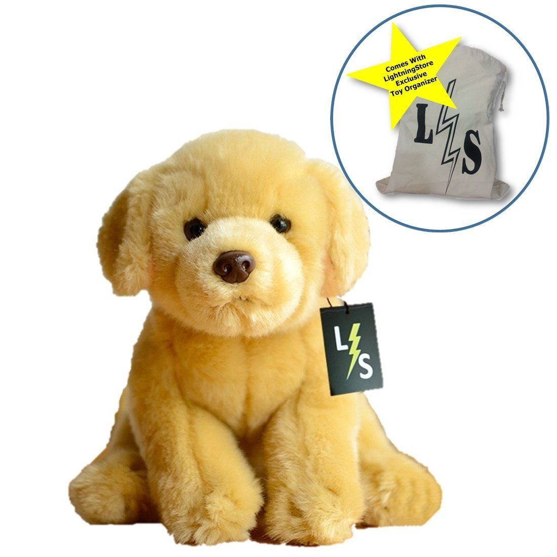 Lightningstore Adorable Cute Sitting Golden Retriever Labrador Puppy D