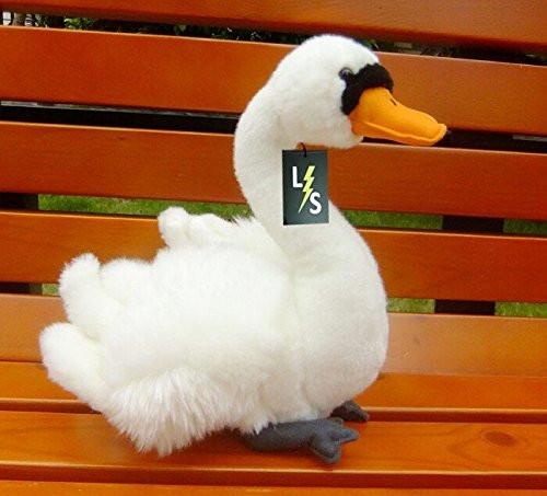 white swan stuffed animal