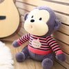 Toy - LightningStore Cute Colorful Brown Blue Sweater Shirt Clothes T-Shirrt I Love You Funny Cartoon Monkey Doll Realistic Looking Stuffed Animal Plush Toys Plushie Children's Gifts Animals