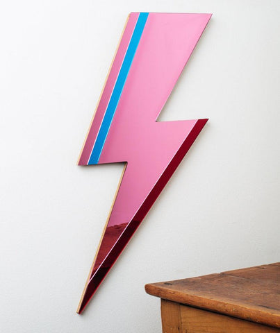 Bride & Wolfe Pink Lightning Bolt Mirror