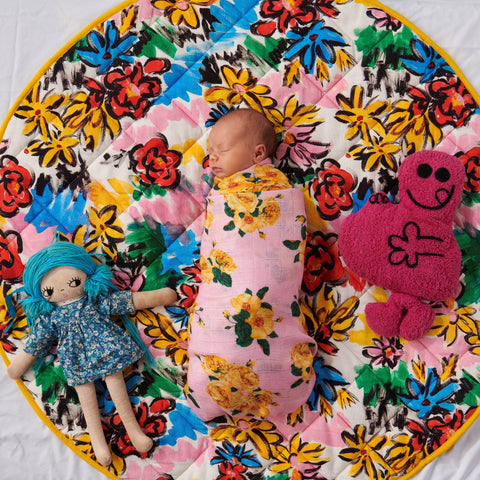 Kip & Co Rio Floral Quilted Baby Playmat