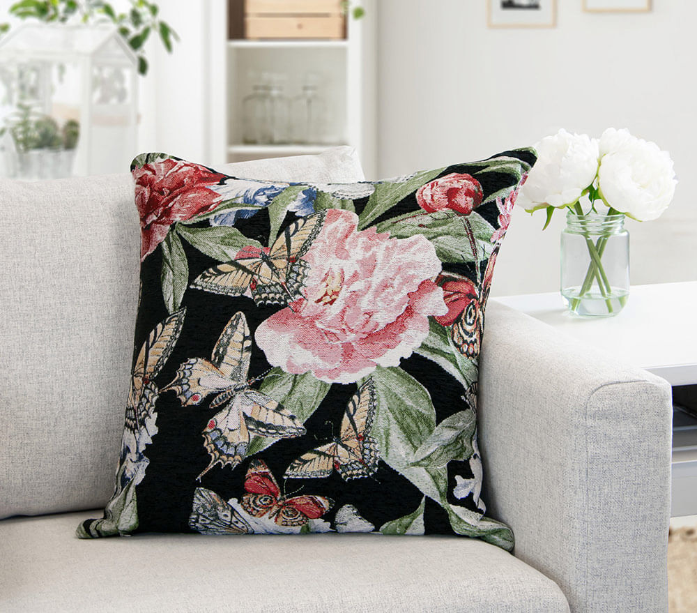 floral decorative cushion