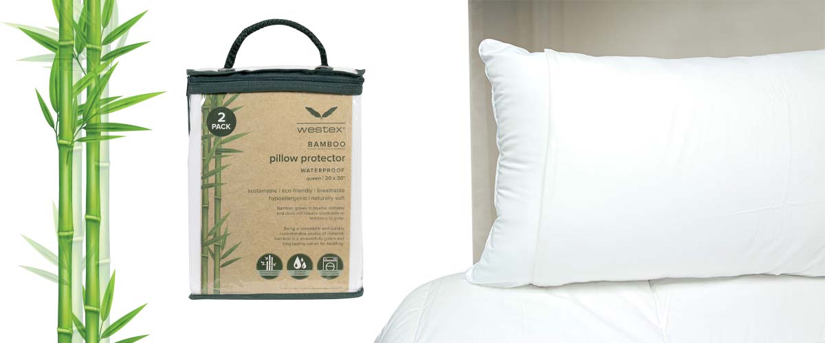 Westex bamboo pillow and mattress protectors are sustainable, breathable, eco-friendly and the perfect long-lasting bedding essential