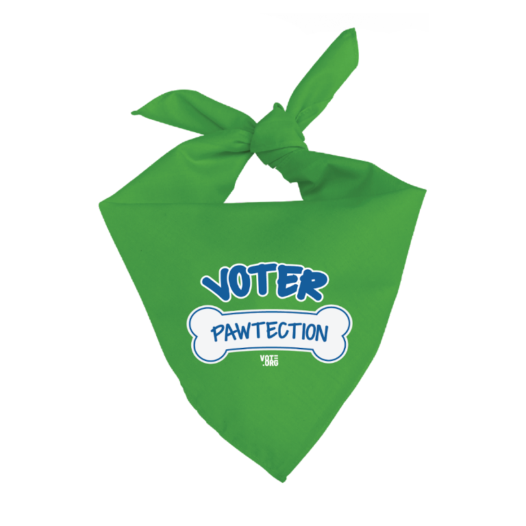 Voter Pawtection Dog Bandana