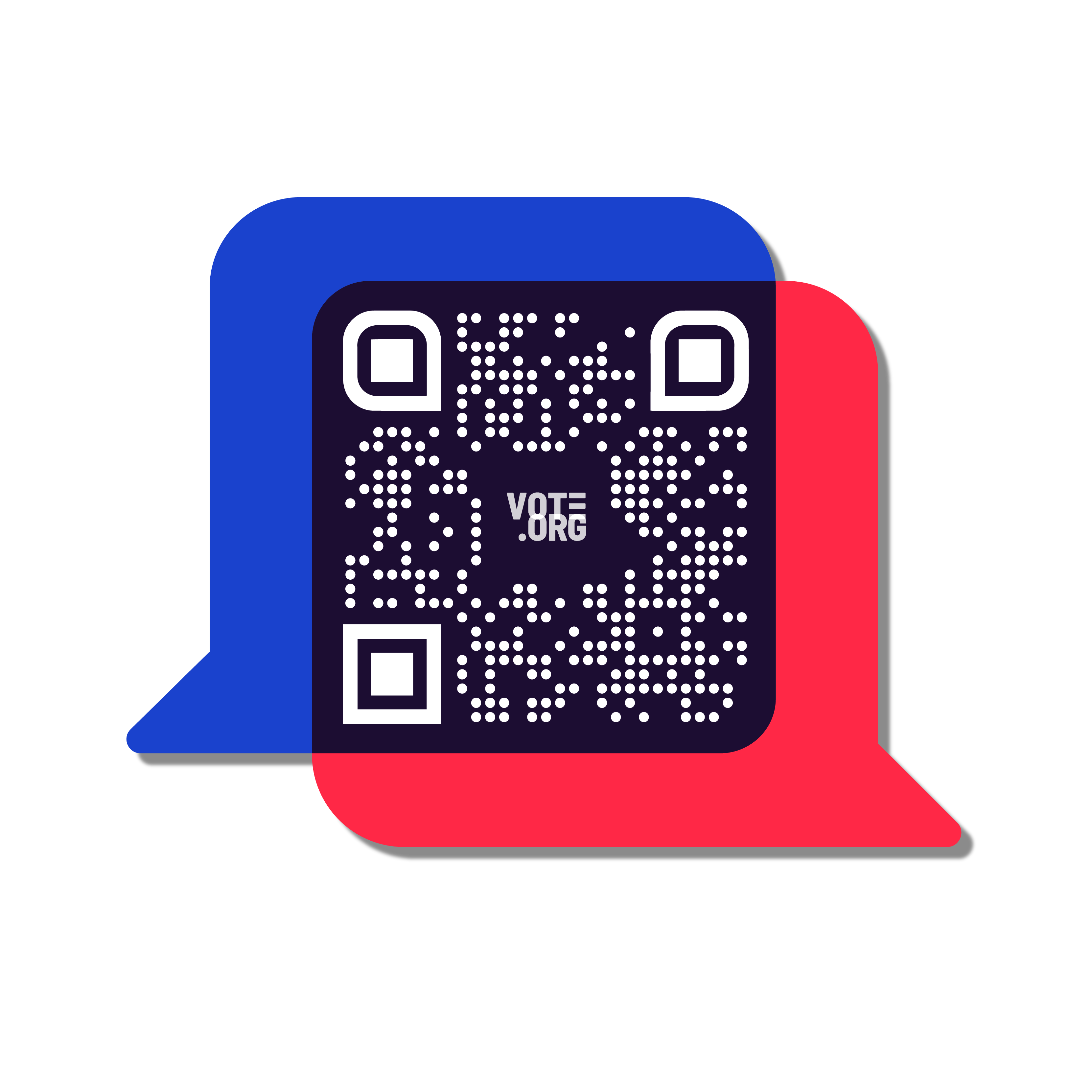 Vote.org QR Code Sticker