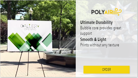 Poly Air Sign | Sign substrate options for your business - The Loyal Brand