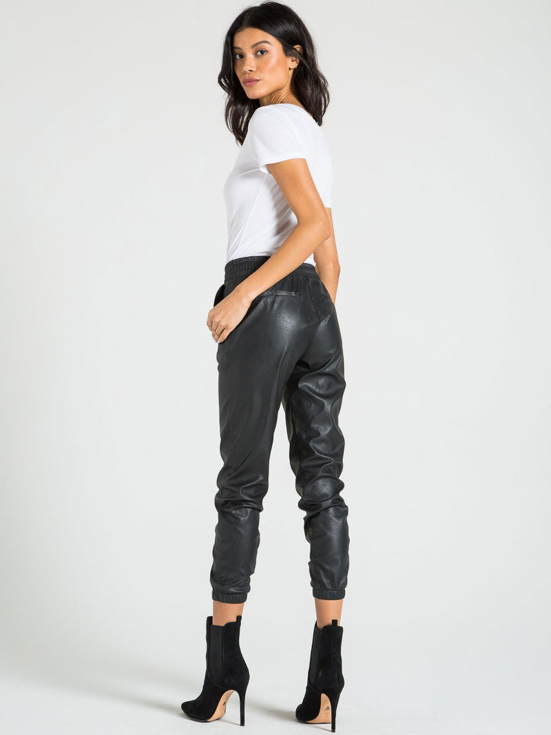 scarlett leather jogger