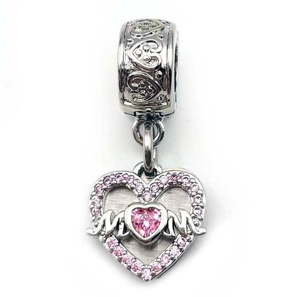 Mom Heart Charm