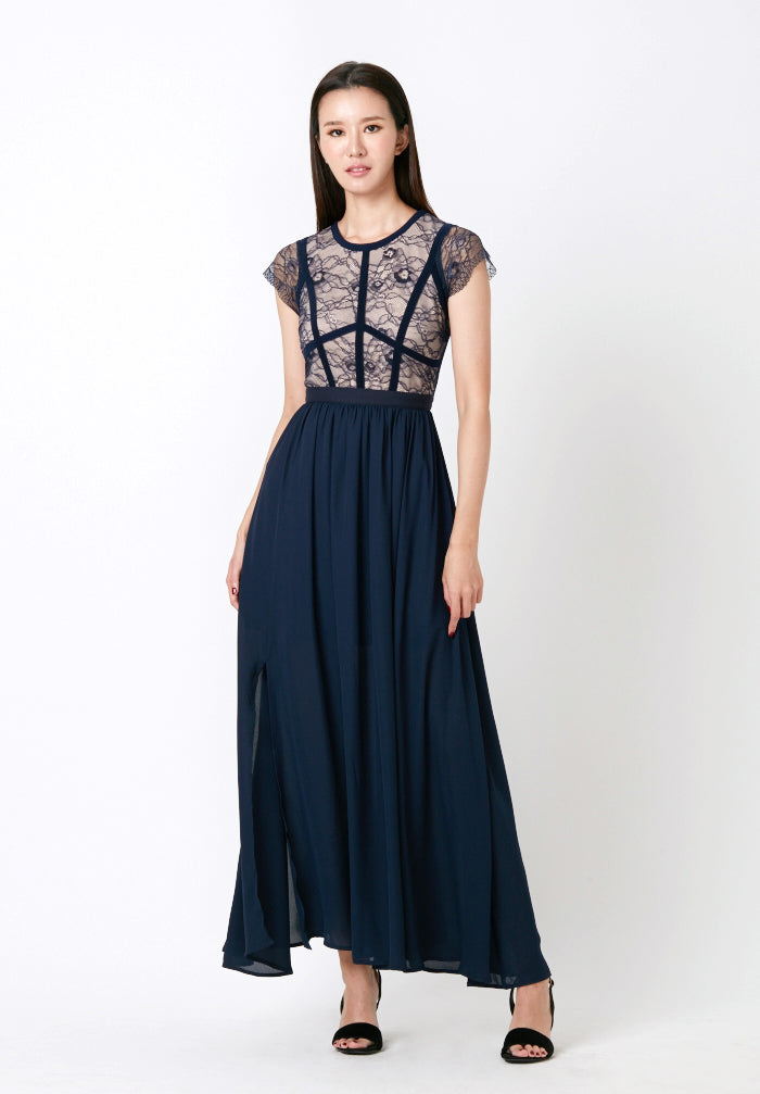 Floor Length Skirt With Slit Soon Lee